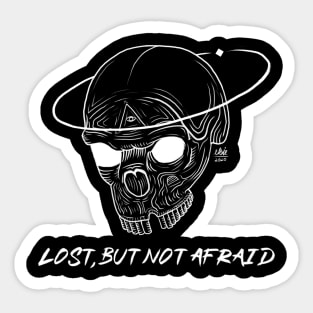 Skull Space "Lost but not afraid" Sticker